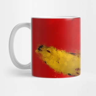 Pop Art Banana over red background Mug